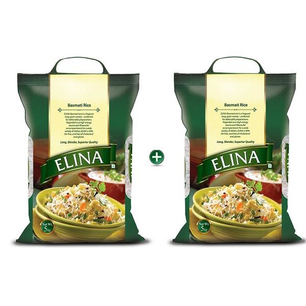 Elina Basmati Rice 5kg Buy One Get One Free
