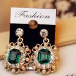 Jewelry-Charm-Fashion-Wedding-Earrings-With-Pearls-Drop-Earring-Gold-Plated-Crystal-Dangle-Earrings-Jewelry-Gift-Green-2